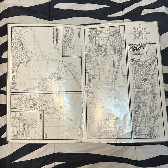 Vintage old school Map of Port Clinton, Ohio and surrounding areas - Picture 5 of 7